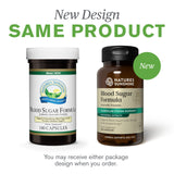Nature's Sunshine Blood Sugar Formula: etiquette lisible sur l'emballage.