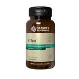 Nature's Sunshine E-Tea Capsules en bouteille, soutien immunitaire potentiel.