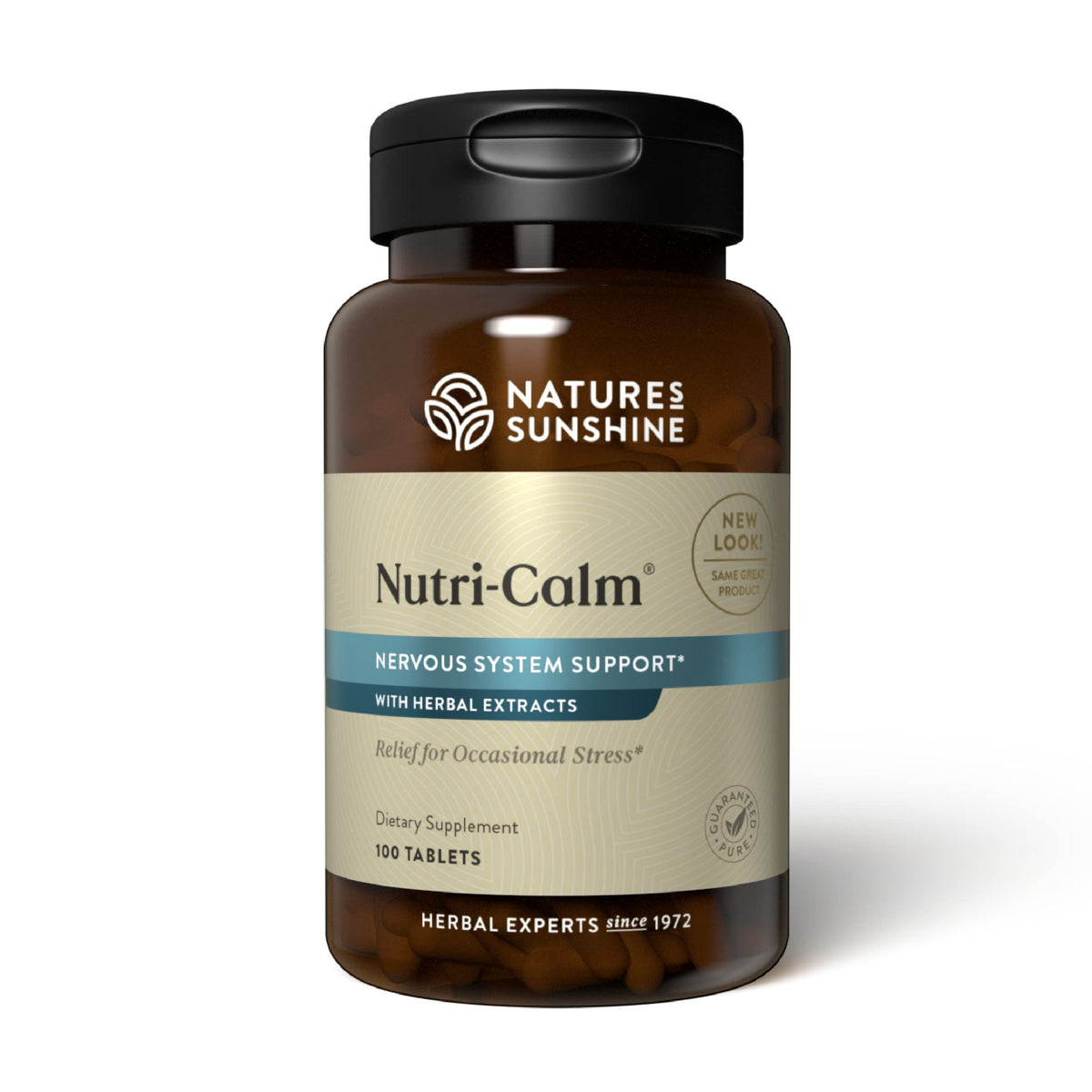 Nutri-Calm Nature's Sunshine, bouteille: soutien nerveux potentiel.