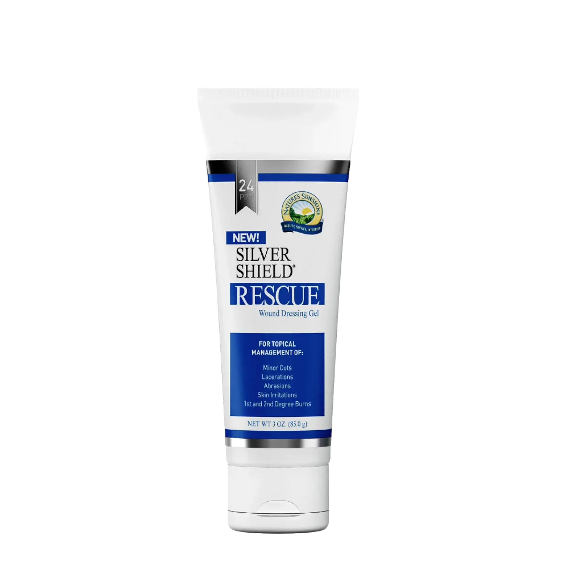 Nature's Sunshine Silver Shield gel-secours, bouteille, apaisant et absorption rapide sur la peau
