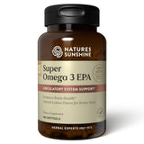 Nature's Sunshine Super Omega-3 EPA : bouteille de gélules, soutien potentiel quotidien pour le cerveau et le cœur