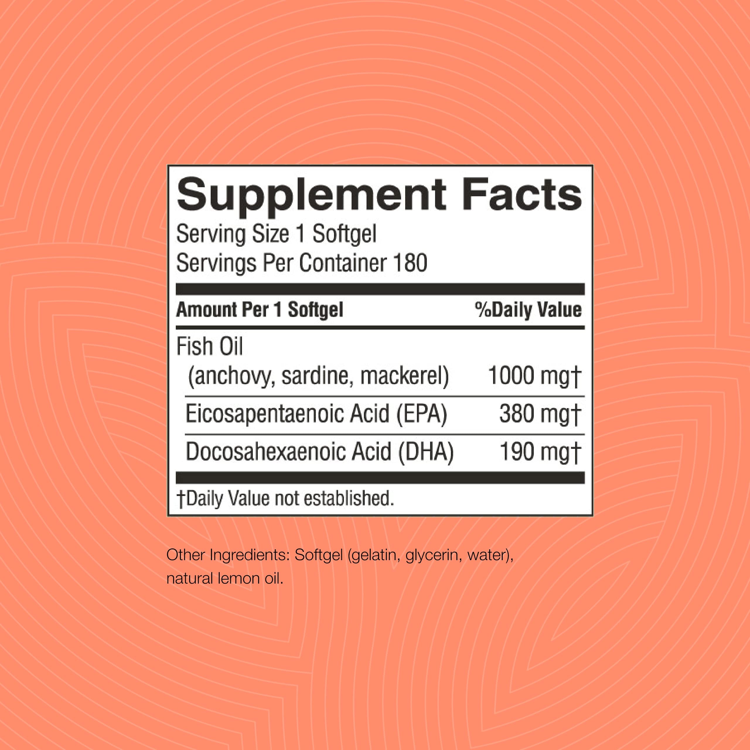 Nature's Sunshine Super Omega-3 EPA : ingrédients marins (anchois, sardines, maquereau) pour une nutrition équilibrée