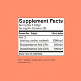 Nature's Sunshine Super Omega-3 EPA : ingrédients marins (anchois, sardines, maquereau) pour une nutrition équilibrée