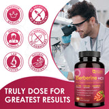 NATURE TARGET Berberine HCl 1200mg - Bien-être potentiel et vitalité au quotidien.