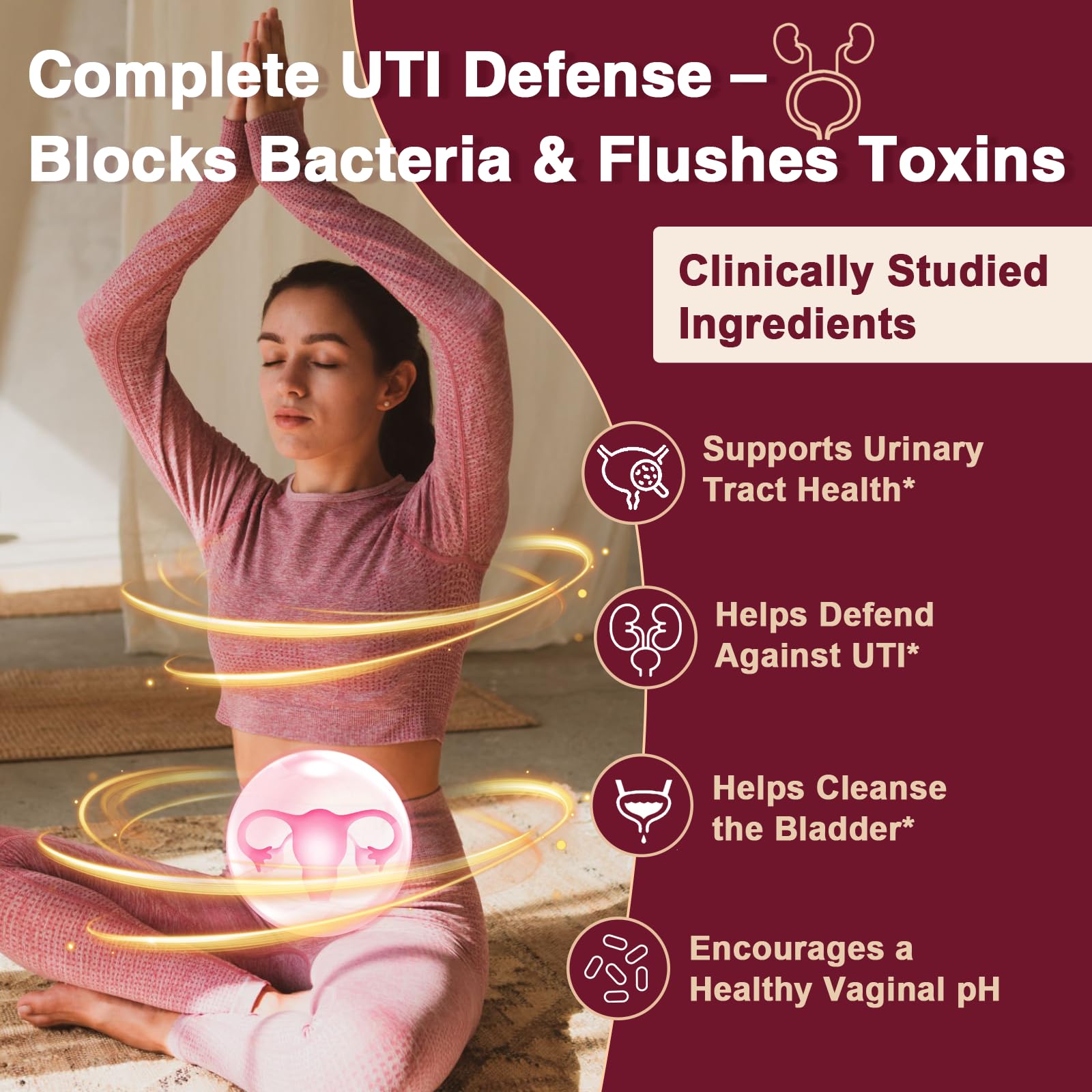 Nature Target Cranberry Pills ingrédients Lactobacillus acidophilus pour l'équilibre intestinal.