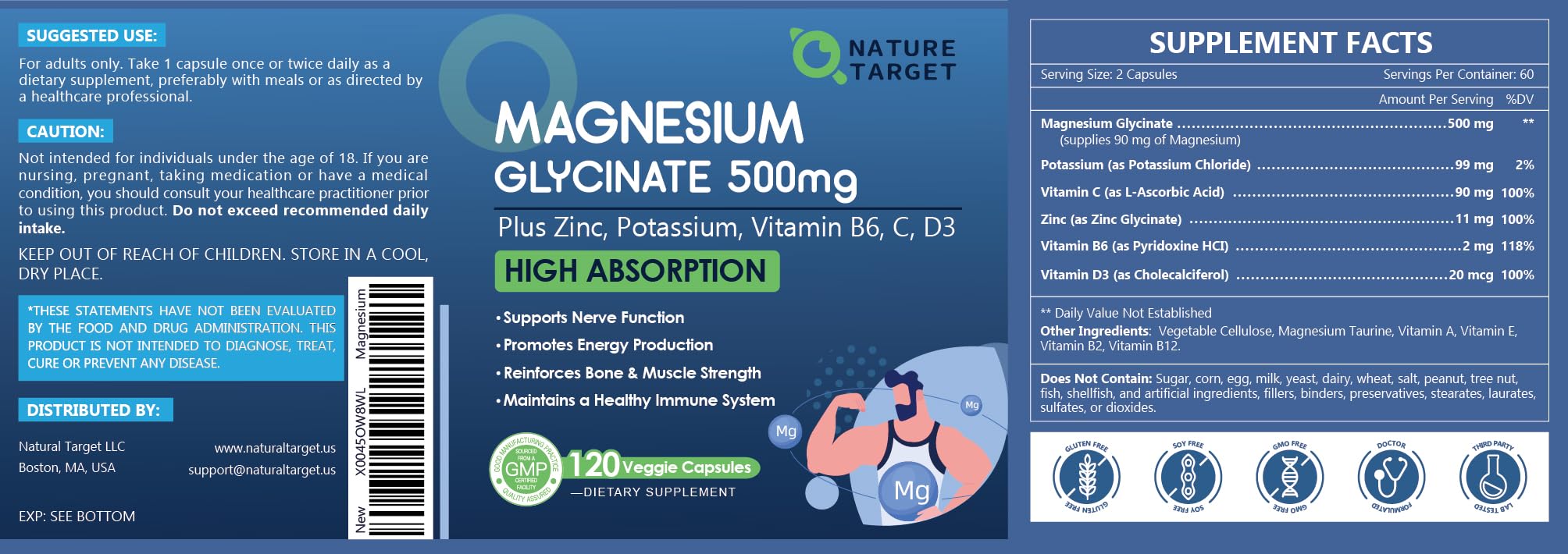 NATURE TARGET capsules véganes et sans allergènes