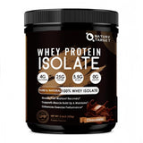NATURE TARGET Chocolat en bouteille montrant le pack et sa texture protéinée.