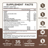 NATURE TARGET Chocolat Multi Collagen – cuillère-dose facilitant l’utilisation quotidienne.