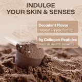 NATURE TARGET Chocolat Multi Collagen – etiquette d’emballage claire et pureté garantie.