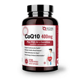 Nature Target CoQ10 400mg – Bouteille softgel, soutien potentiel du bien-être général.