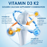 Nature Target D3K2: complexe calcium-magnésium soutenant densité et stabilité osseuse.