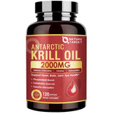 Nature Target huile krill 2000 mg en bouteille pour un apport quotidien