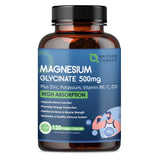 NATURE TARGET Magnésium Glycinate 500 mg – bouteille pratique pour quotidien