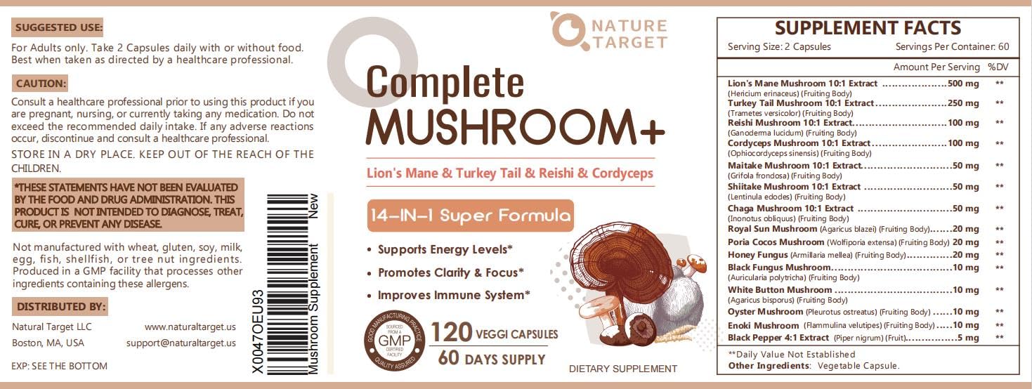 NATURE TARGET Pleurote – polyvalence culinaire et supplémentation pratique.