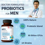 Flacon durable Nature Target Probiotics, sans gluten ni soja.