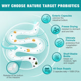 Nature Target Probiotiques capsules véganes: forme pratique et durable
