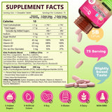 Nature Target probiotiques enfants 75 portions fraise, soutien immunitaire potentiel.
