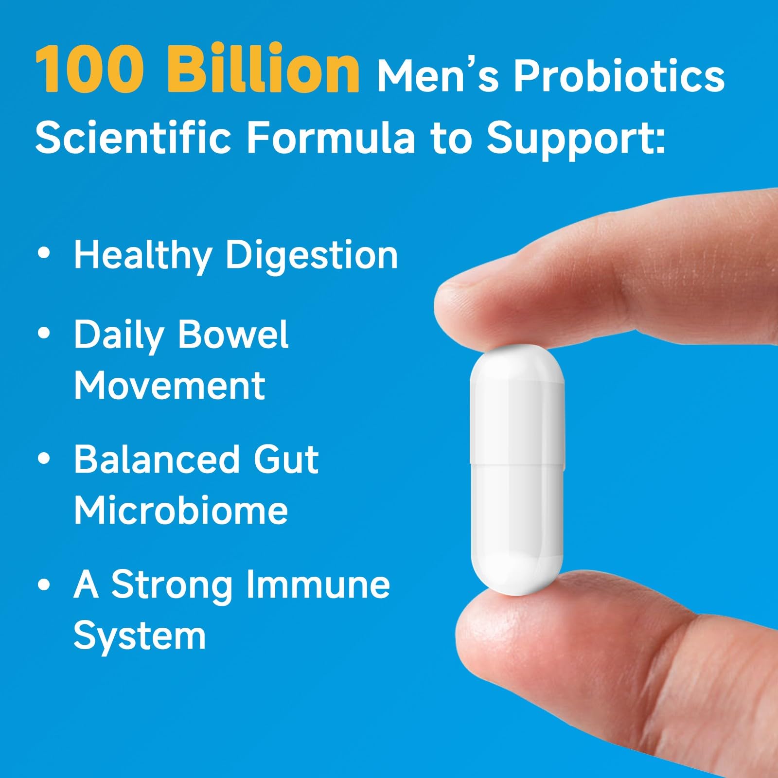 NATURE TARGET Probiotiques pour Hommes – 180 capsules, formulation enrichie en enzymes et prébiotiques