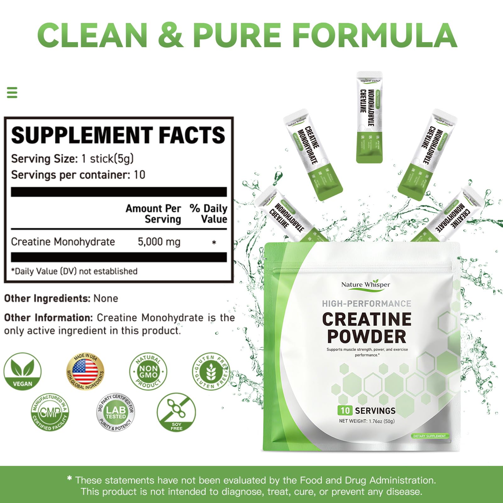 Nature Whisper Créatine s’utilise avec yaourt ou smoothie sans altérer le goût.