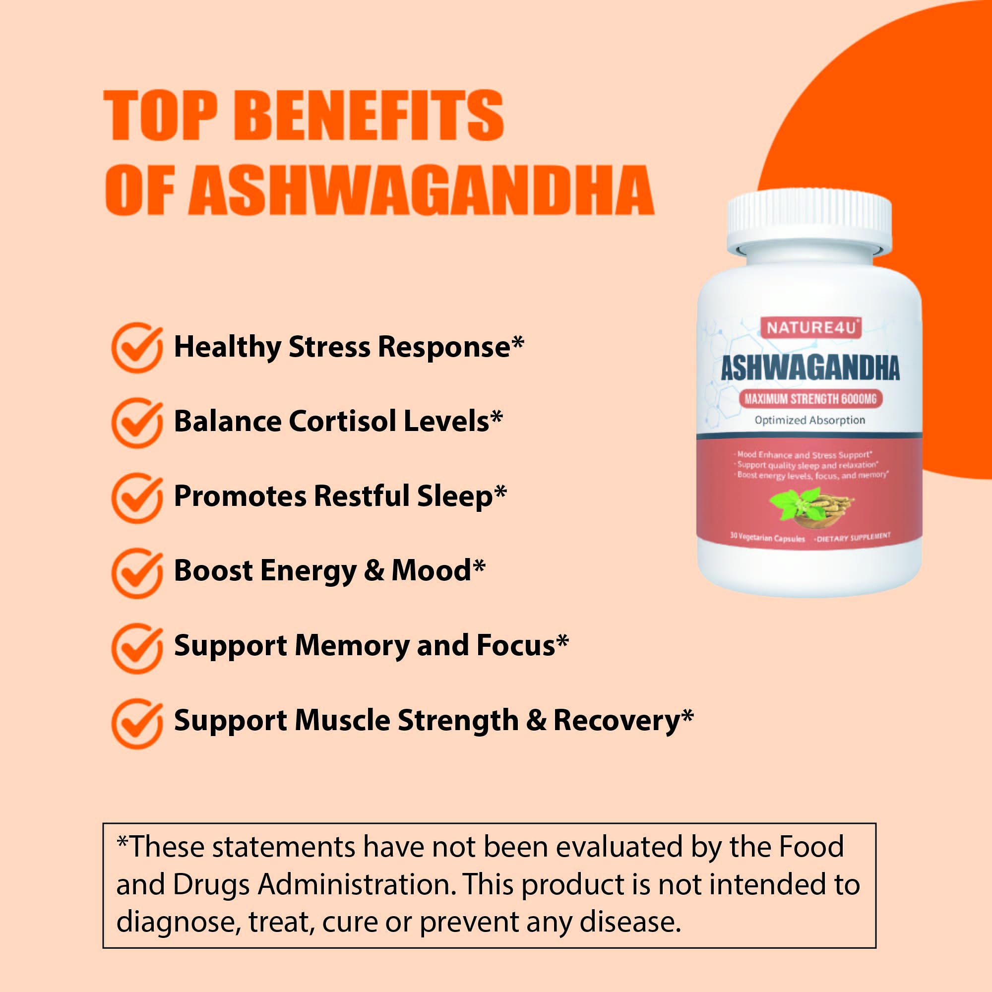 Nature4U Ashwagandha soutient l’humeur et la gestion du stress au quotidien.