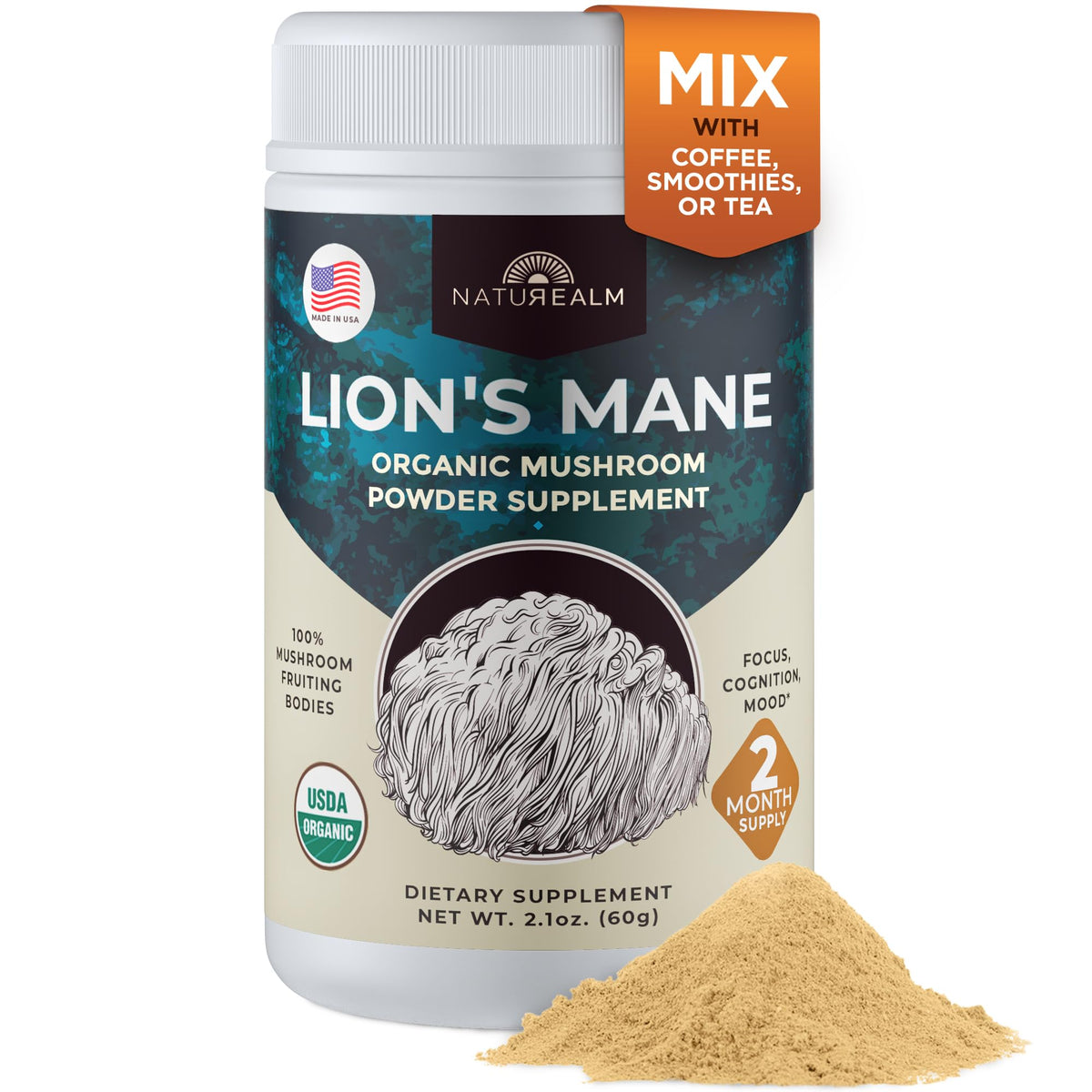 Naturealm Crinière du Lion – emballage pratique pour usage quotidien