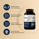 Capsules 600 mg NatureBell, biodisponibilité élevée pour énergie potentielle.