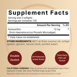 Étiquette NatureBell Astaxanthine – dosage clair et informations utiles.