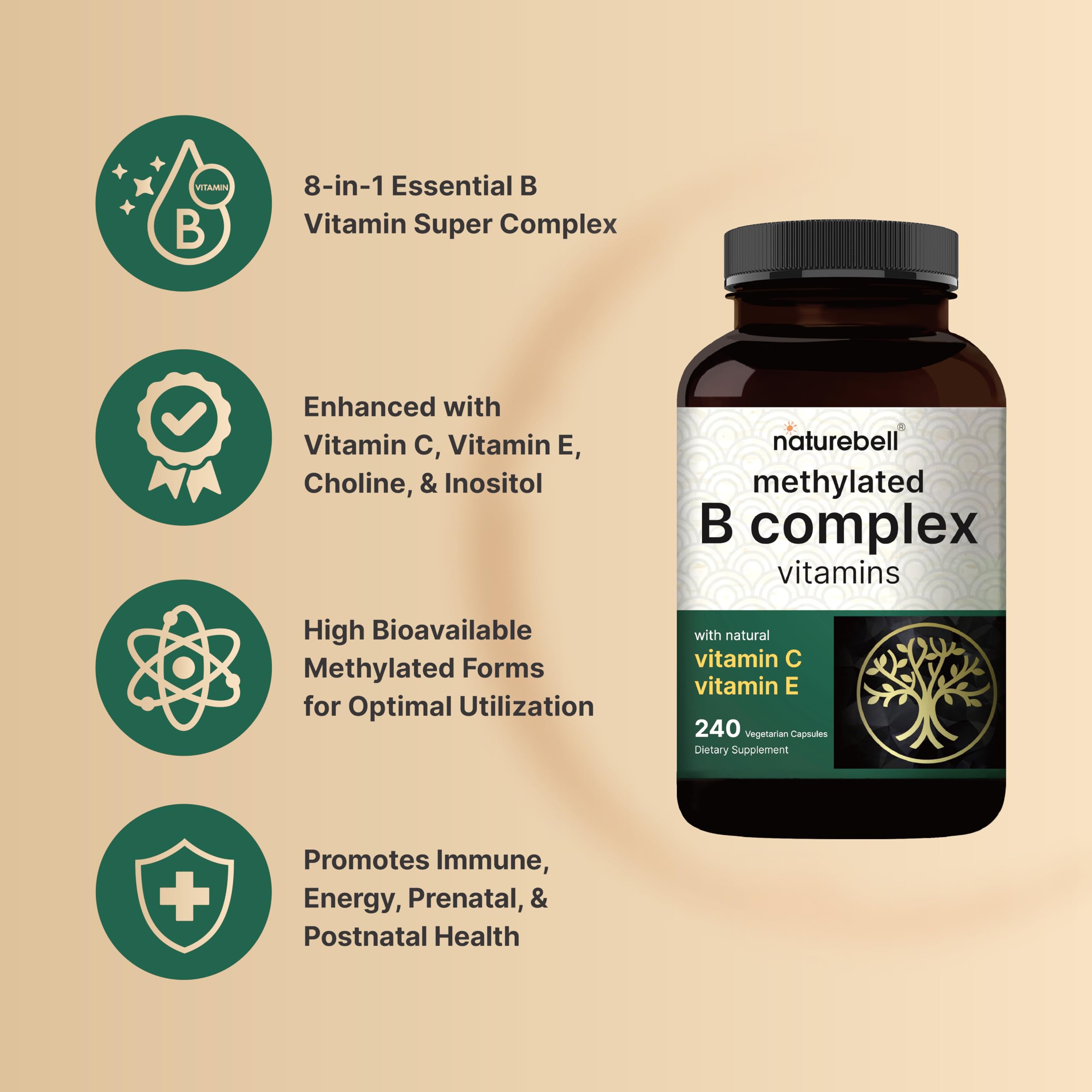 NatureBell B Complex, ingrédients de qualité et profil micronutriments essentiels.