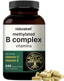 NatureBell B Complex methylé, capsules végétariennes: soutien immunitaire potentiel et énergie au quotidien.