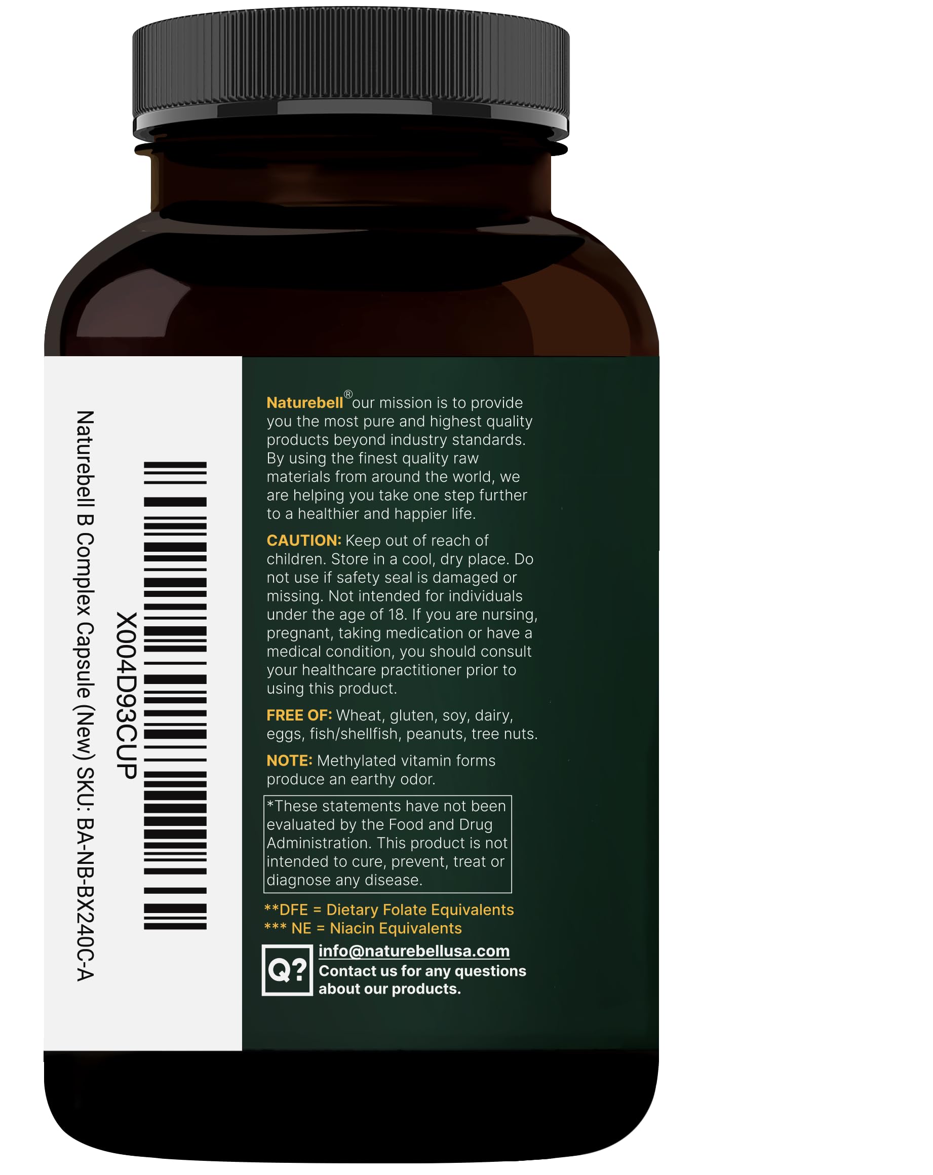 NatureBell B Complex: soutien énergie durable et immunité potentielle au quotidien.