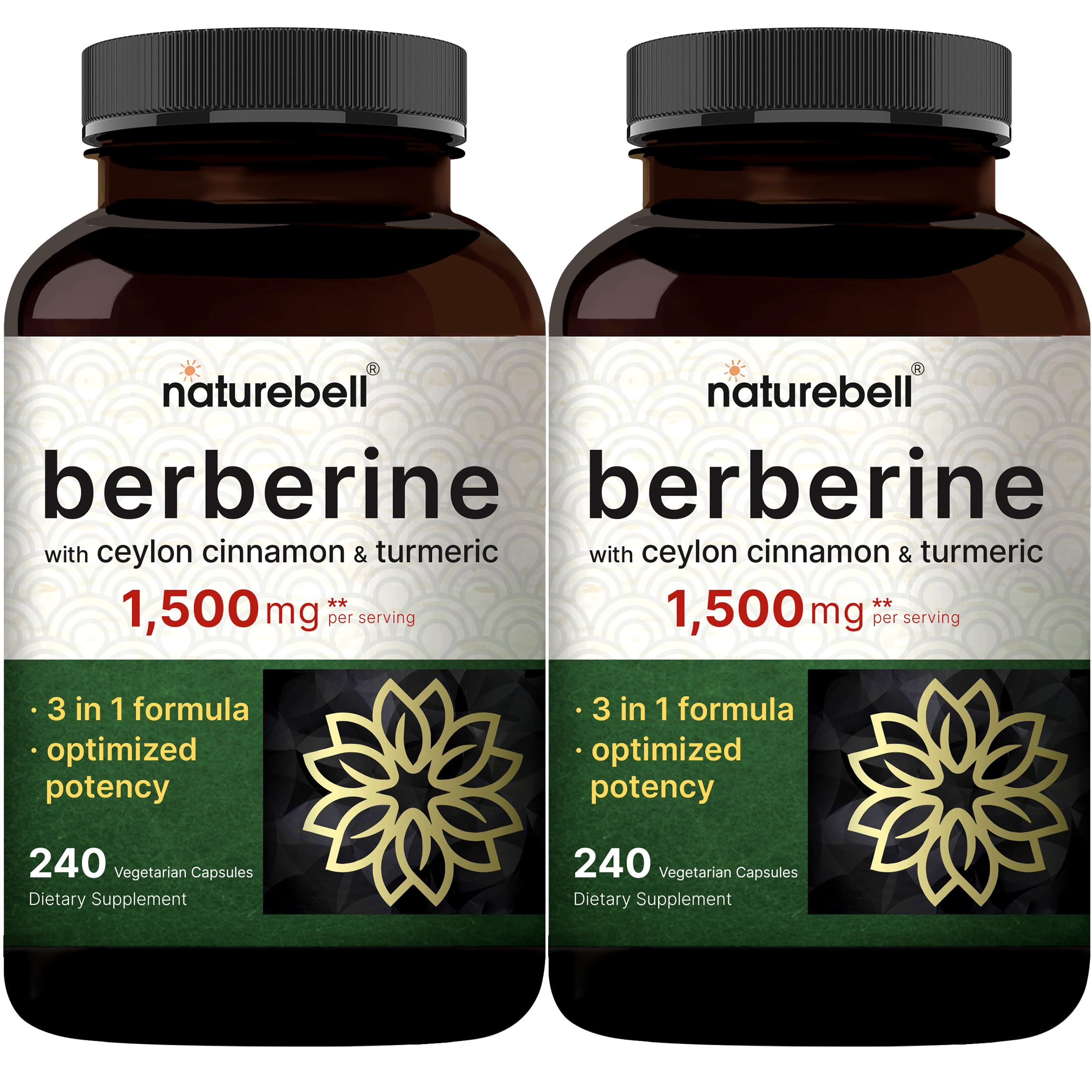 NatureBell Berberine – gélules en bouteille, format pratique pour une routine quotidienne.