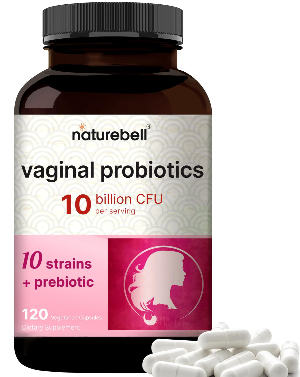 NatureBell Probiotiques Vaginales bouteille: soutien potentiel à l'équilibre intime
