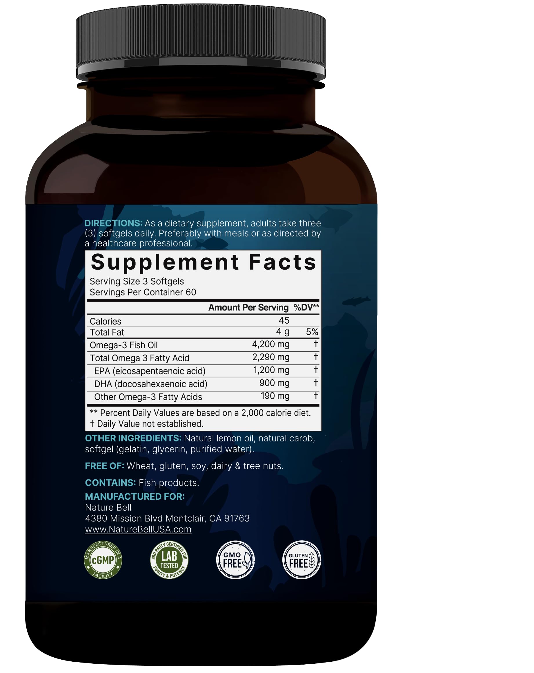 NatureBell certificat laboratoire tiers, assurance de sécurité et de puissance.