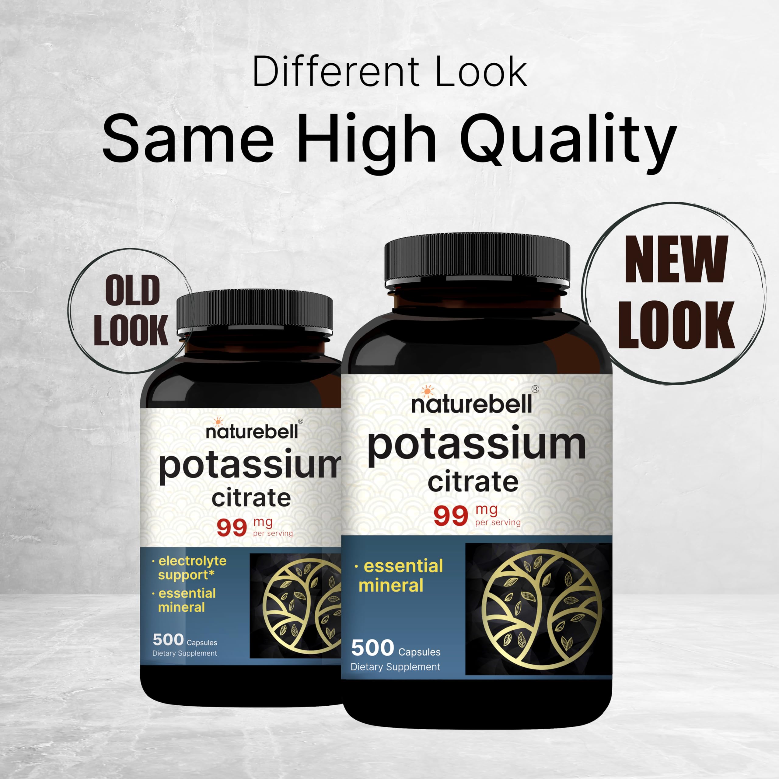 Emballage NatureBell Citrate de Potassium sans OGM et sans gluten, garantie qualité.