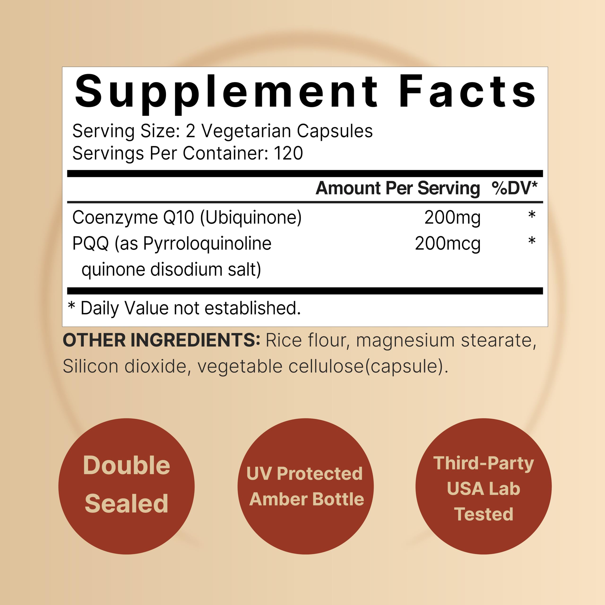 Capsules NatureBell CoQ10-PQQ, forme végétale pratique pour le quotidien.