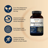 NatureBell magnésium glycinate – étiquette claire, ingrédients sans additifs.