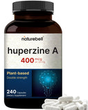 NatureBell Huperzine A 400mcg — bouteille 240 capsules pour le soutien cognitif.