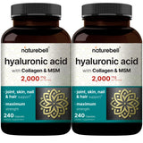 NatureBell Hyaluronique 2-pack: bouteilles visibles pour hydratation de la peau et souplesse.