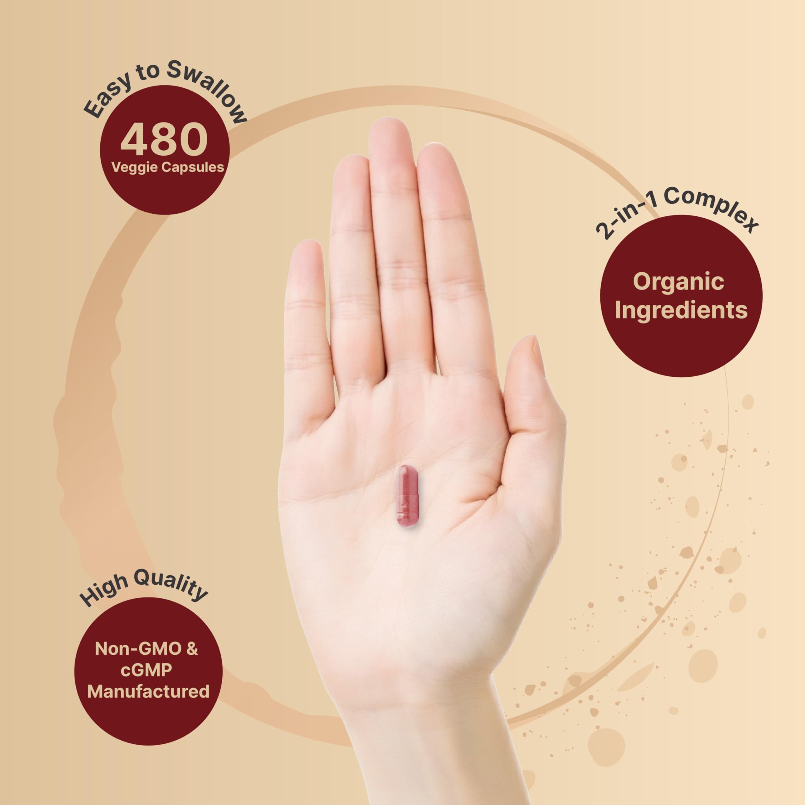 NatureBell ingrédients à base de plantes sans gluten, soja et lactose pour plus d’options.