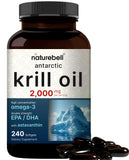 NatureBell Krill Antarctique — bouteille d’huile: source naturelle d’oméga-3 pour le quotidien