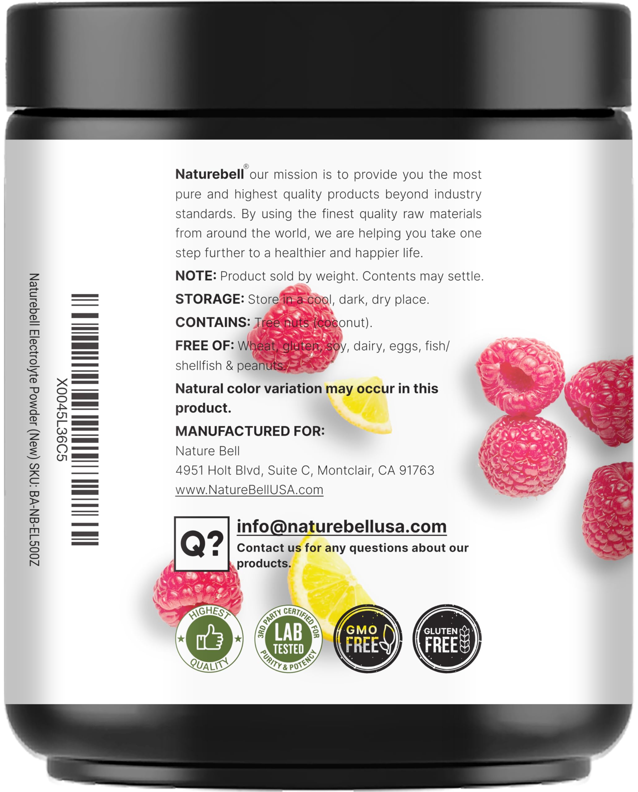 NatureBell Testé en laboratoire pour sécurité et puissance.