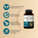 NatureBell Magnésium Glycinate 1000 mg – etiquette claire et traçabilité garantie