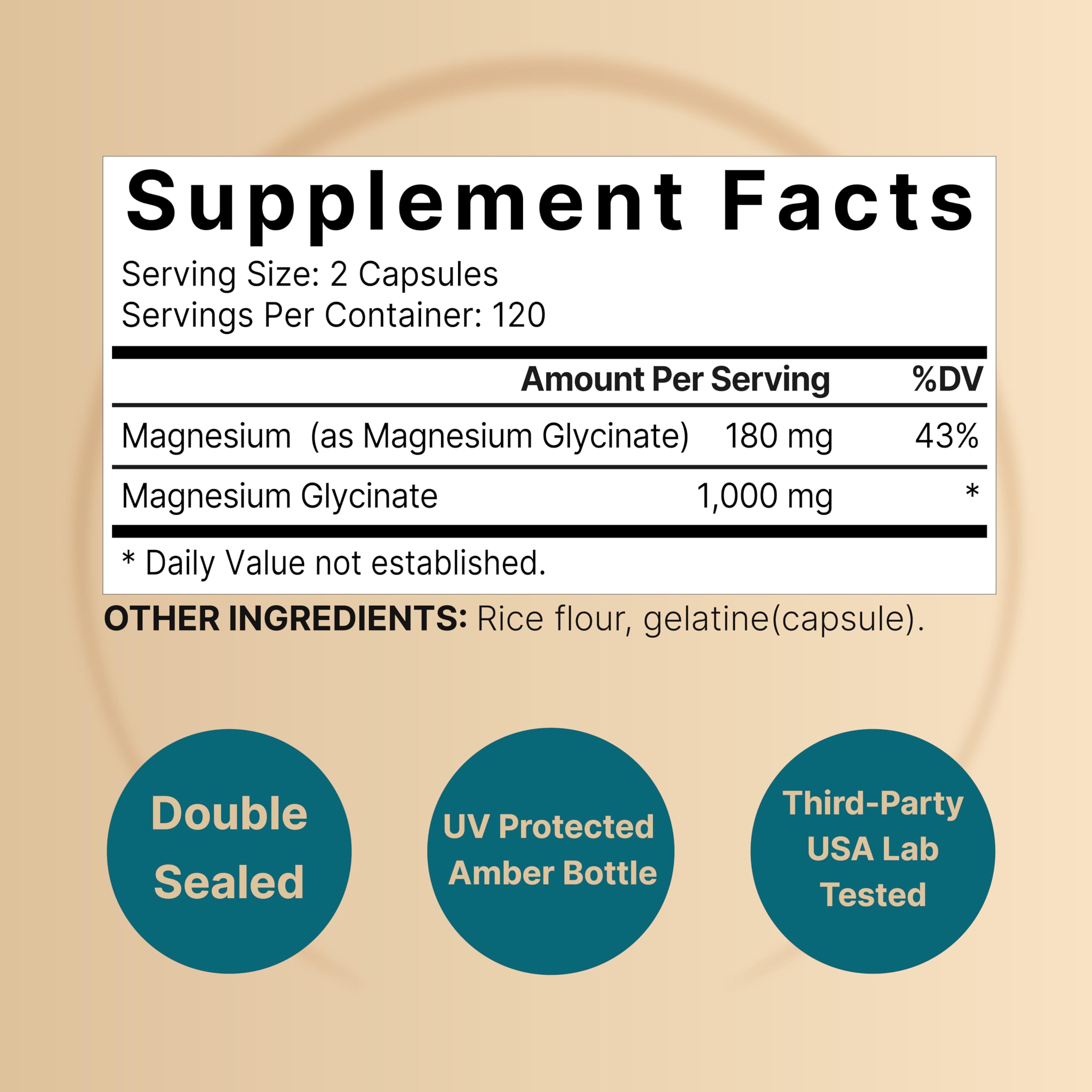 NatureBell Magnésium Glycinate 1000 mg – gelules, absorption douce et efficace