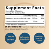NatureBell Magnésium Glycinate Valériane — capsules pour détente nocturne.