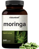 NatureBell Moringa ge9lules 800 mg et extrait-feuille pour énergie potentielle.
