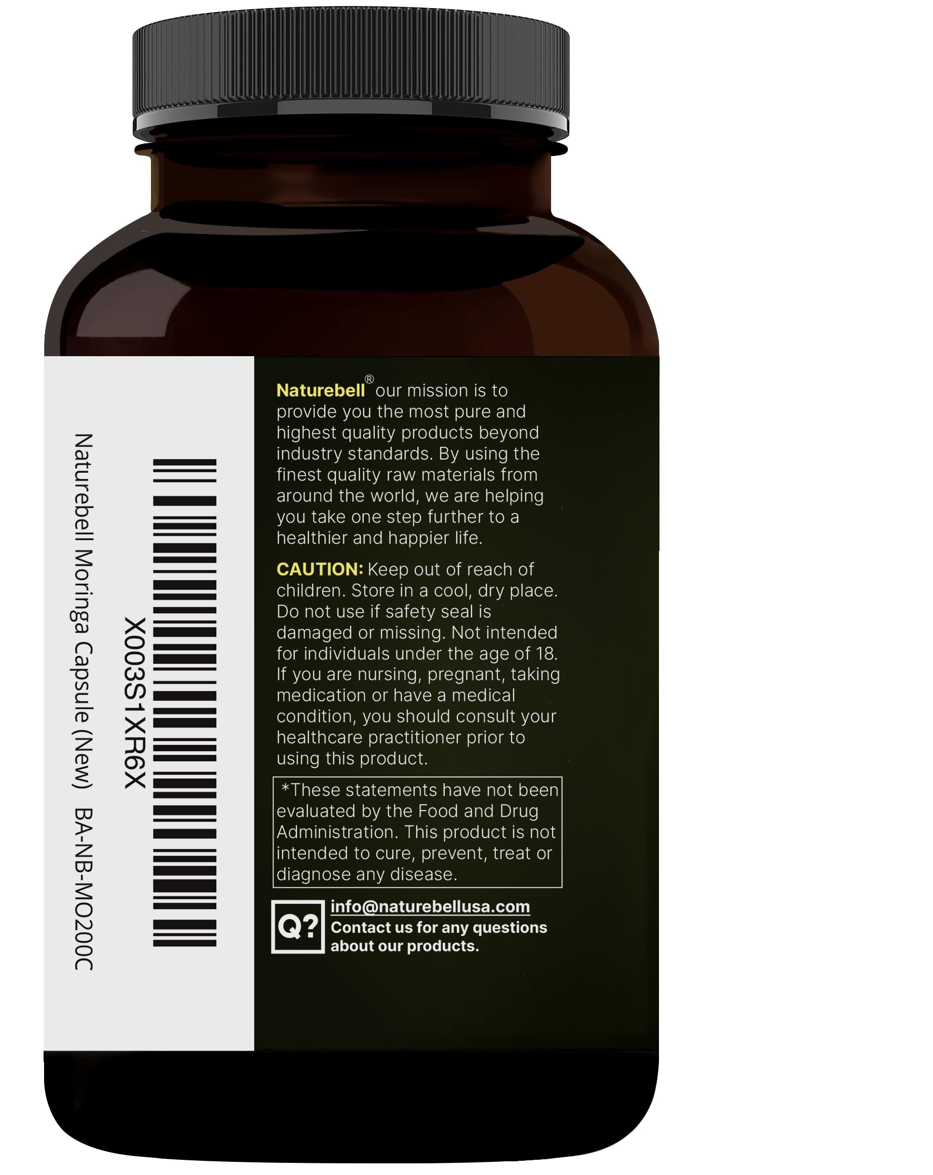 NatureBell Moringa usage quotidien — capsules faciles e0 inte9grer.