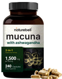 NatureBell Mucuna Pruriens, capsules, 1500 mg, ensemble puissant pour la détente quotidienne