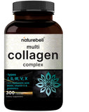 NatureBell Multi Collagen en bouteille, capsules prêtes pour soutenir cheveux et peau.