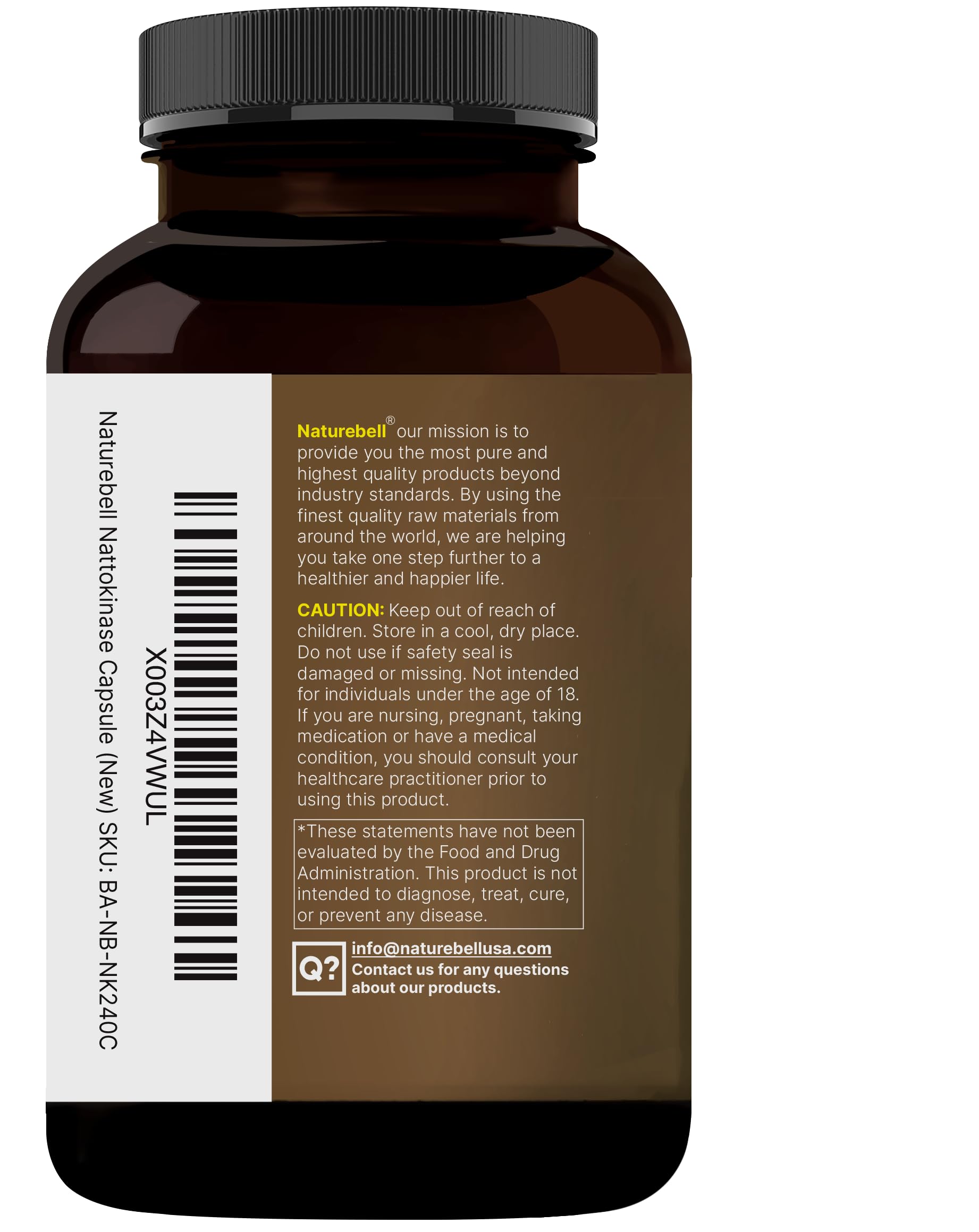 NatureBell Nattokinase – visuel des avantages potentiels pour la sante cardio-vasculaire.