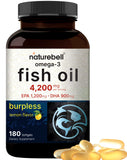 NatureBell Omega3 bouteille softgels citron, apport quotidien en oméga-3 sans arrière-goût.